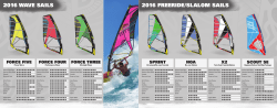 2016 WAVE SAILS 2016 FREERIDE/SLALOM SAILS