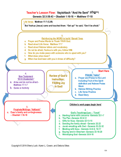 Chapter 8 Vayishlach - El Shaddai Ministries