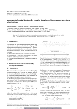 An empirical model to describe rapidity density and transverse