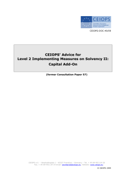 Capital Add-On - eiopa