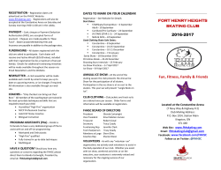 Brochure - Fort Henry Heights Skating Club