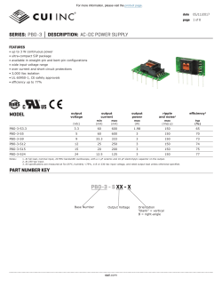 PBO-3 Datasheet - AC-DC POWER SUPPLY | CUI Inc