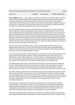 15/06/15 O`Brien - second reading speech