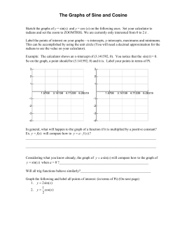 The Graphs of Sine and Cosine