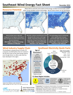 Southeast Wind Energy Fact Sheet