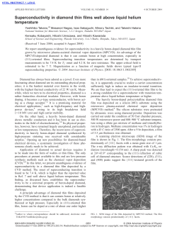 Superconductivity in diamond thin films well above liquid