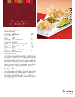 Root Vegetable GUACAMOLE