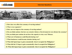 1. How does war affect the economy of warring nations? 2. Why is