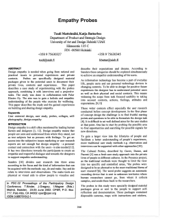 Empathy Probes - Open Journal Systems