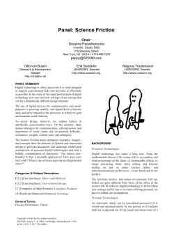 Panel: Science Friction