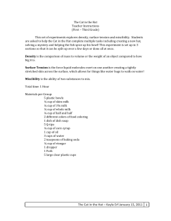 The Cat in the Hat – Kayla Erf January 15, 2011 1