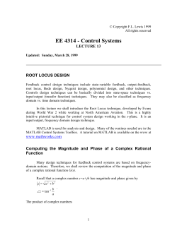EE 4314 - Control Systems