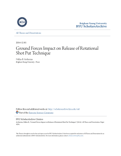 Ground Forces Impact on Release of Rotational Shot Put Technique