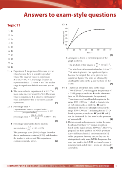 Answers to exam-style questions - Cambridge Resources for the IB