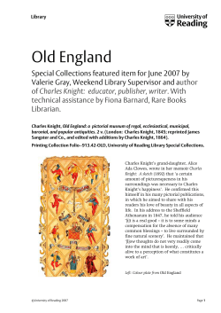 Old England - University of Reading