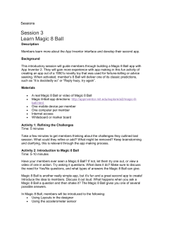 Session 3 Learn Magic 8 Ball
