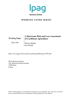 A Hurricane Risk and Loss Assessment of Caribbean