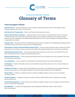 Glossary of Terms