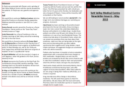 July 2015 - Sett Valley Medical Centre