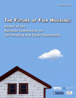 The Future of Fair Housing - National Fair Housing Alliance