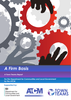 A Firm Basis - Association of Town Centre Management