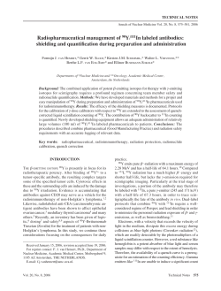 Radiopharmaceutical management of 90Y/111In labeled antibodies