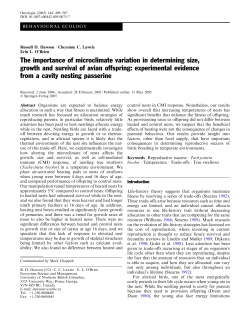 The importance of microclimate variation in determining size