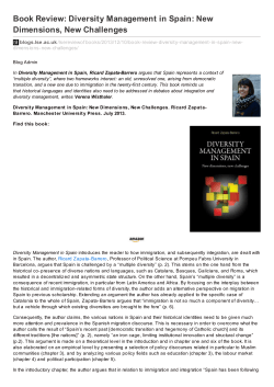 Diversity Management in Spain