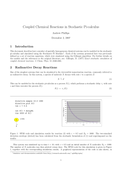 Coupled Chemical Reactions in Stochastic Pi-calculus
