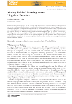 Moving Political Meaning across Linguistic