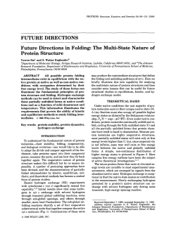 Future directions in folding: The multi