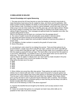 III SIMULAZIONE IN INGLESE General Knowledge and Logical
