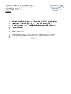 A Statistical Comparison of Cirrus Particle Size Distributions