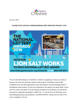 22 June, 2016 PLEASE VOTE LION SALT
