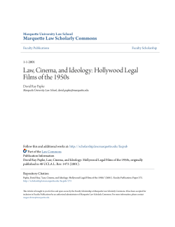 Law, Cinema, and Ideology: Hollywood Legal Films of the 1950s