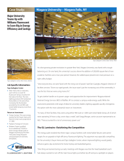 Niagara University &ndash; Niagara Falls, NY Case Study: