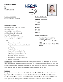 summer mills - UConn-Avery Point Athletics