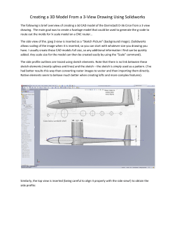 Creating a 3D Model From a 3-View Drawing Using Solidworks