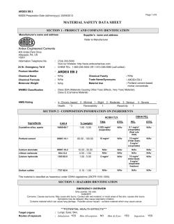 EB 2 MSDS - ARDEX Americas