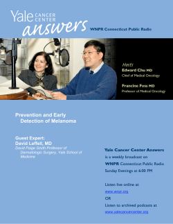 Prevention And Early Detection Of Melanoma