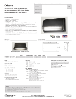Odessa - Eclipse Lighting Inc.