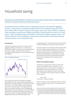Household saving - Bank of England