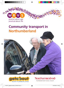 Community transport in Northumberland