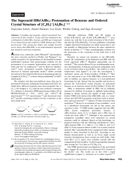The Superacid HBr/AlBr3: Protonation of Benzene and Ordered