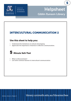 Intercultural Communication 2 - Library