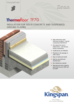 Therma TF70 - Kingspan Insulation