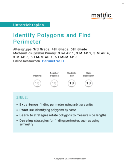 Identify Polygons and Find Perimeter