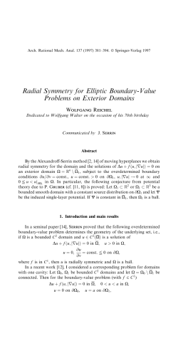 Radial Symmetry for Elliptic Boundary