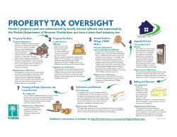 Property Tax Process - Florida Department of Revenue
