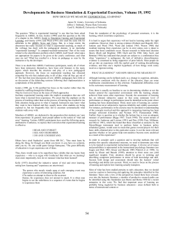 how should we measure experiential learning?